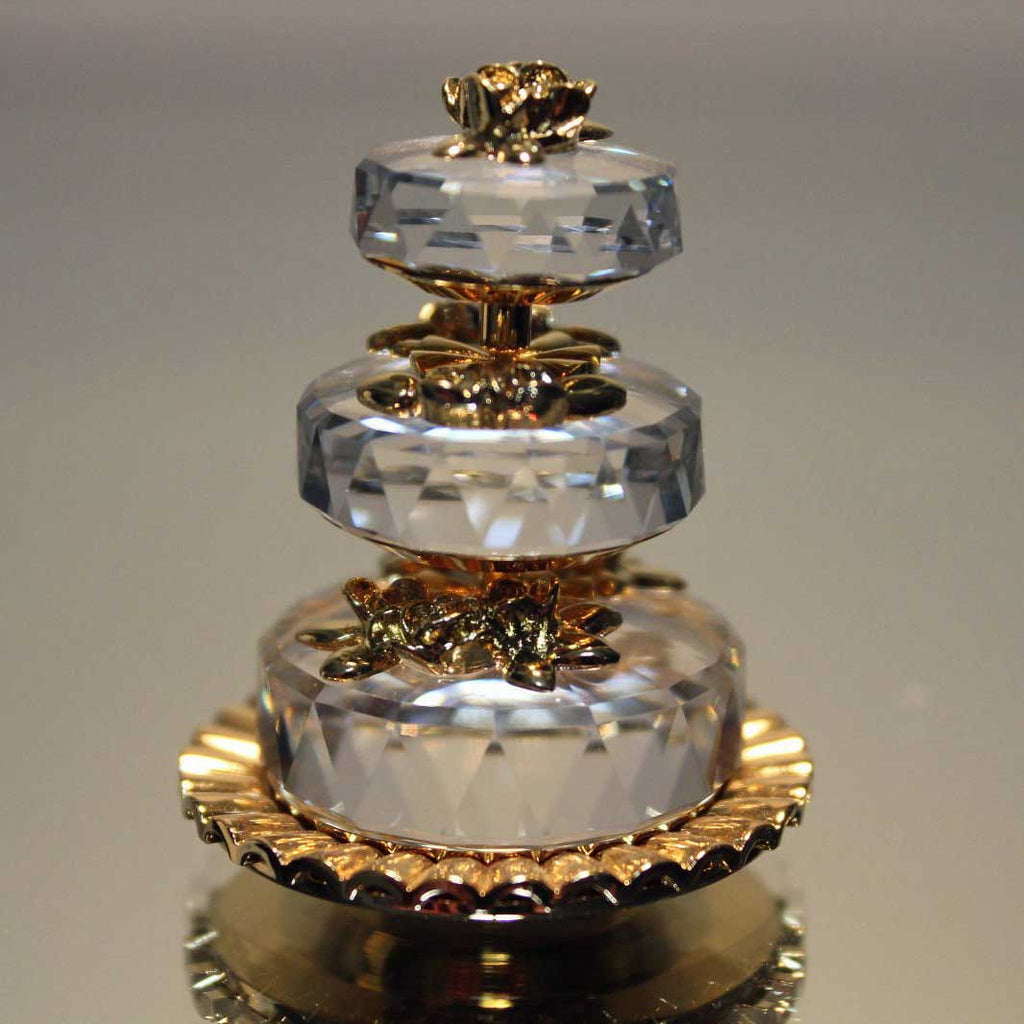 SWAROVSKI CRYSTAL MEMORIES WEDDING CAKE GOLD
