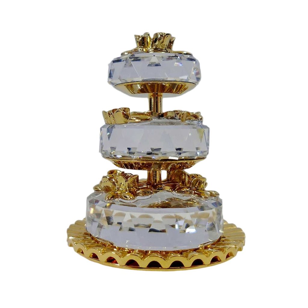 SWAROVSKI CRYSTAL MEMORIES WEDDING CAKE GOLD
