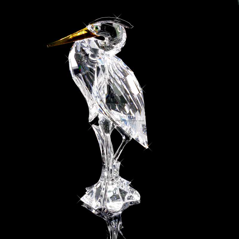 Swarovski Crystal Silver Heron