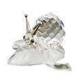 SWAROVSKI Crystal SNAIL ON A VINE LEAF