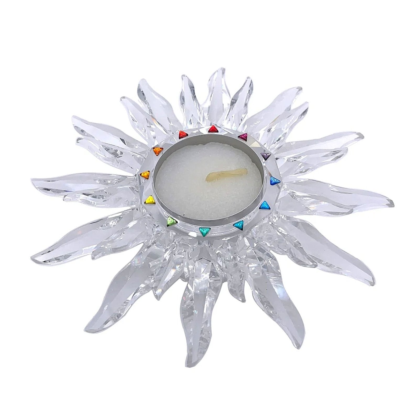 SWAROVSKI Crystal Solaris Tealight | Candle Holder