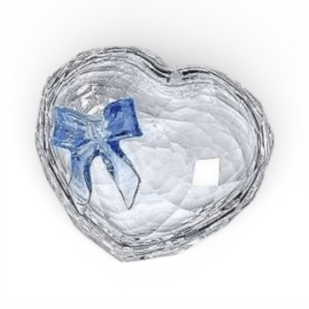 Swarovski Crystal Sweet Heart Blue Ribbon Jewel Box
