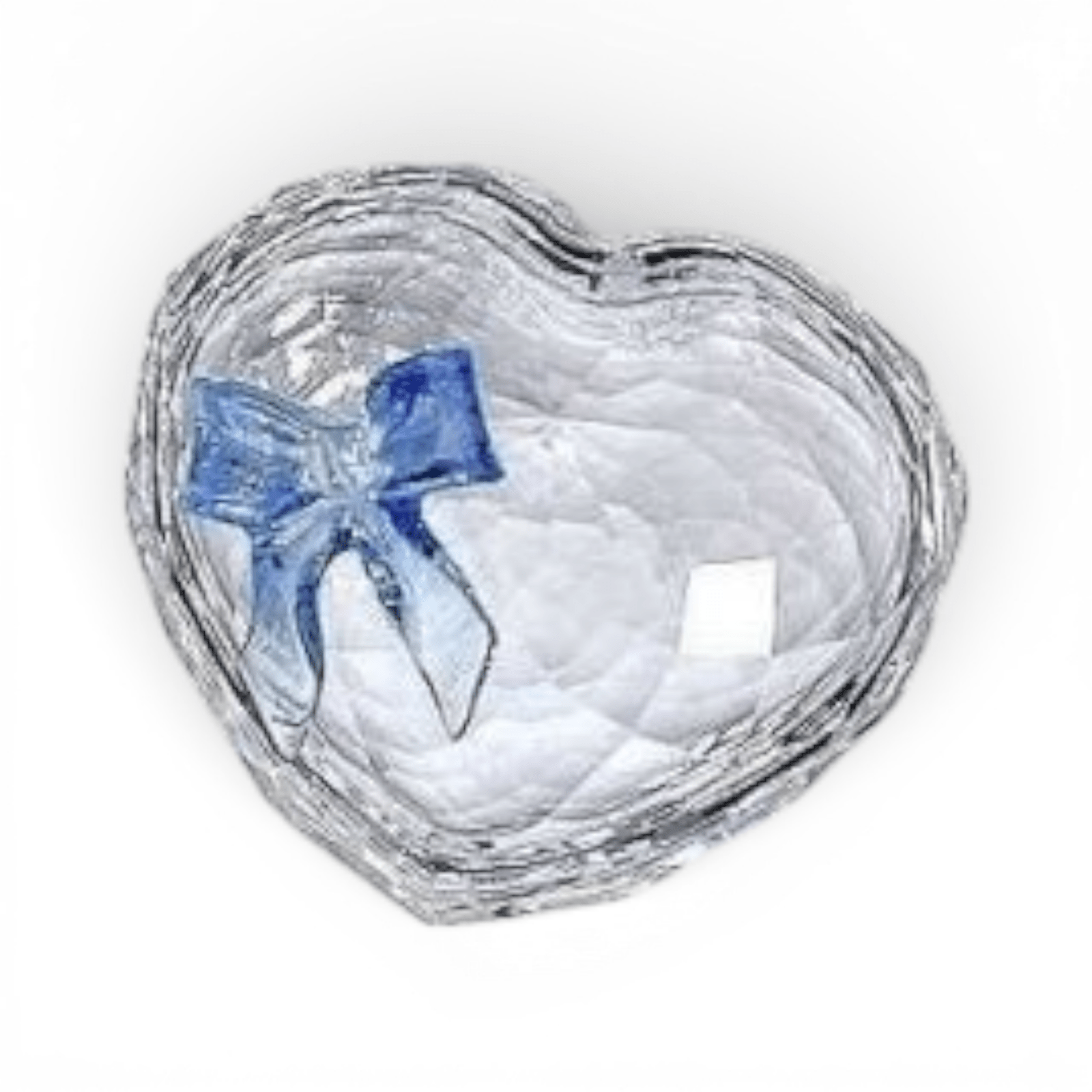 Swarovski Crystal Sweet Heart Blue Ribbon Jewel Box