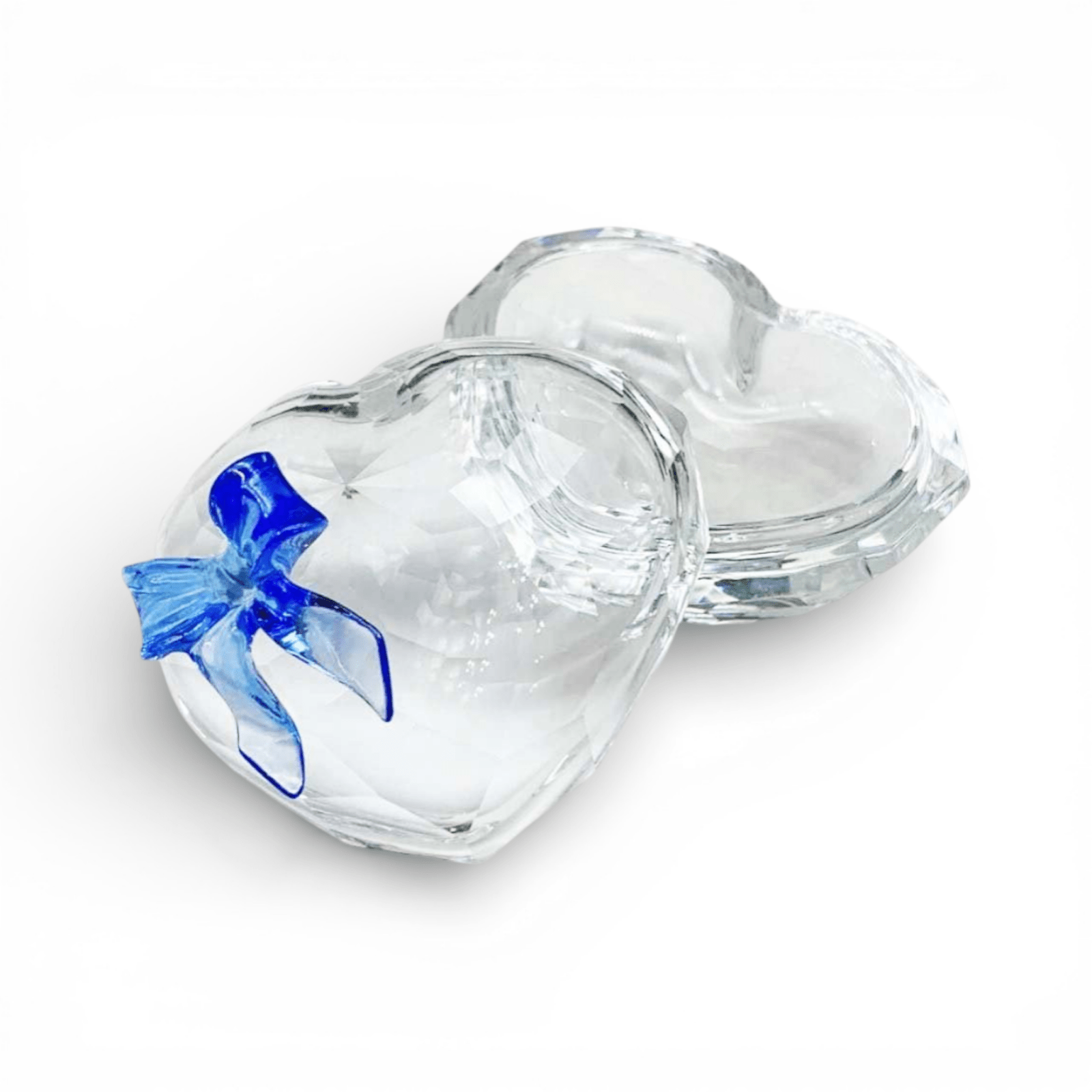 Swarovski Crystal Sweet Heart Blue Ribbon Jewel Box