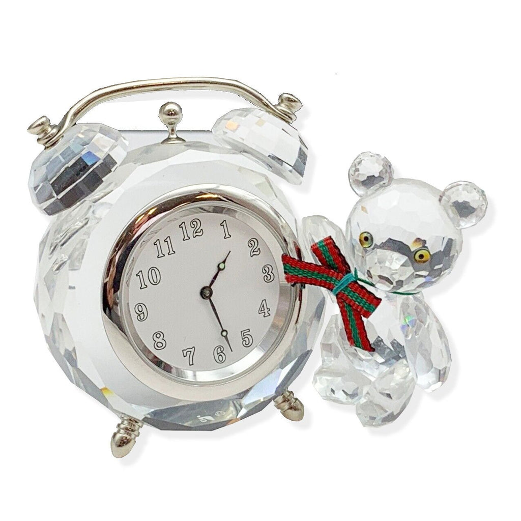 SWAROVSKI Crystal Kris Bear Table Clock