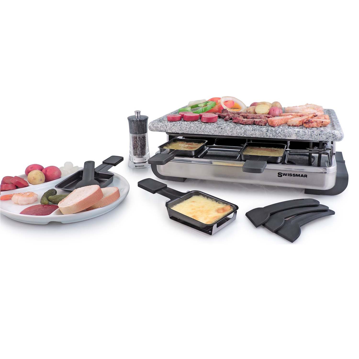 Swissmar Stelvio Raclette Party Grill - 8 Piece Set