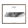 Tennessee Elevation Map - No Frame