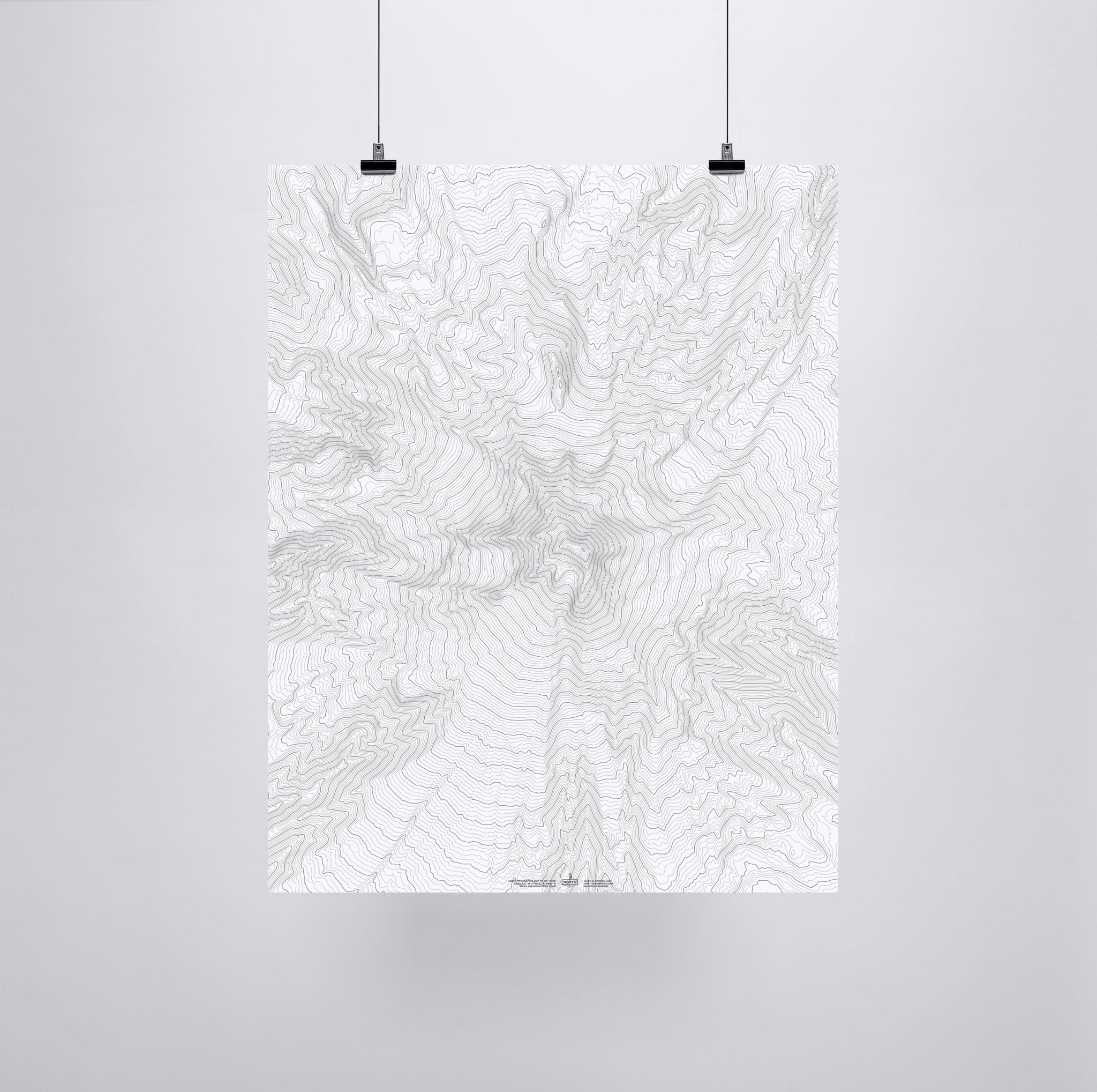 The Mt. Hood Topo Gift Wrap