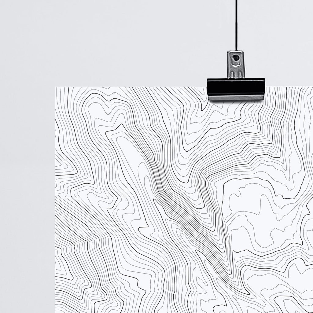 The Mt. Hood Topo Gift Wrap