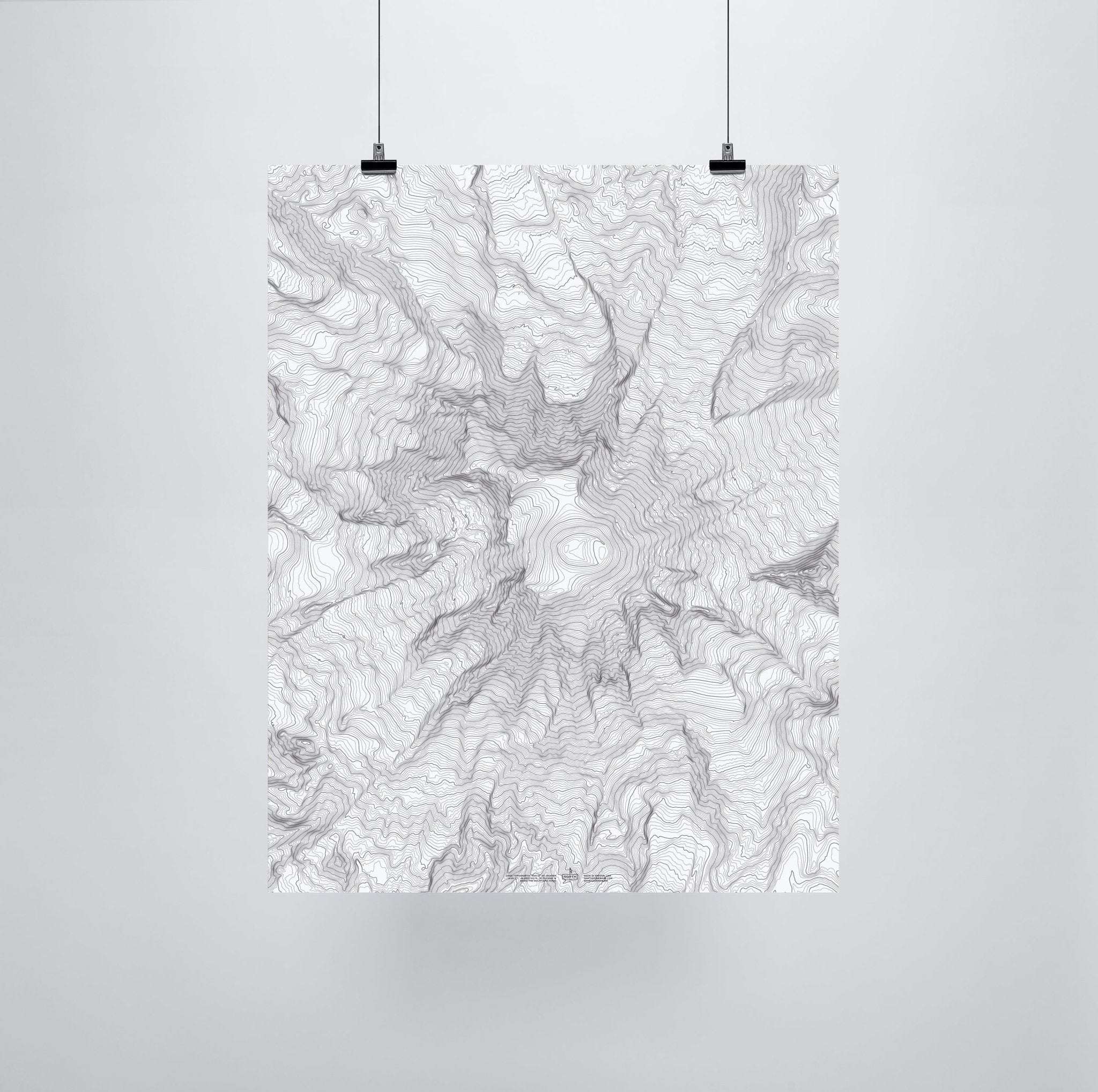 The Mt. Rainier Topo Gift Wrap