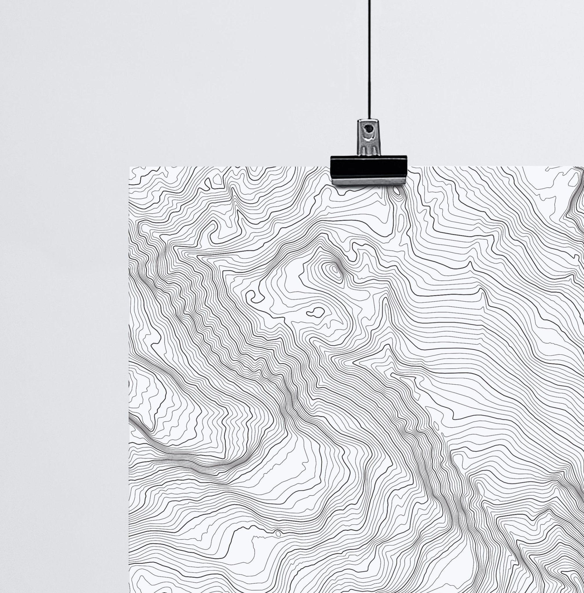 The Mt. Rainier Topo Gift Wrap