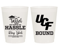 The Tassel was worth The Hassle Graduation Party Frosted Cups