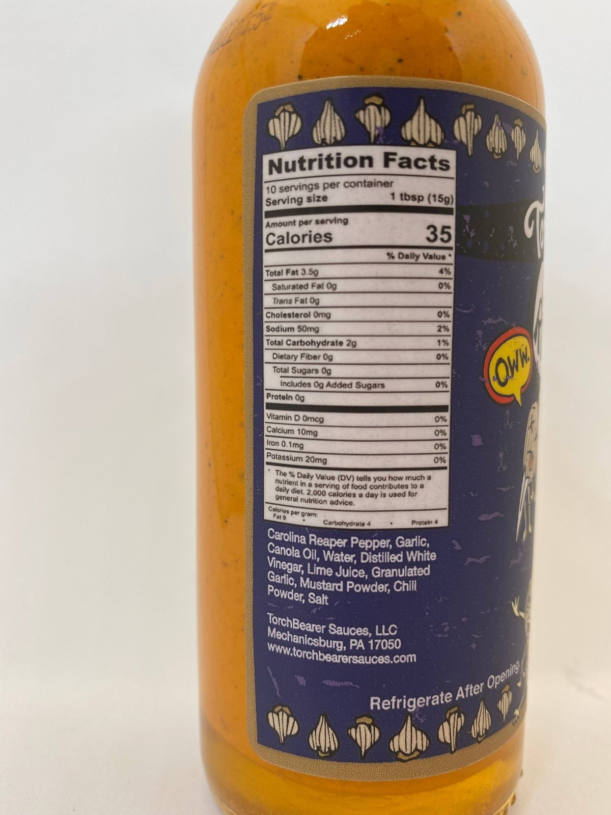 Torchbearer Garlic Reaper Hot Sauce - From Season 8 of Hot Ones