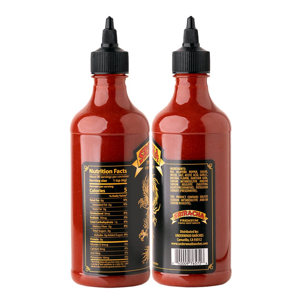 Underwood Ranches Dragon Premium Sriracha Hot Sauce