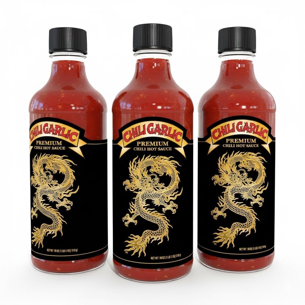 Underwood Ranches Dragon Premium Chilli Garlic - Set of 3