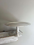 Hôtel Silver Vintage 14" Pedestal Cake Stand with Engine Turned Tray
