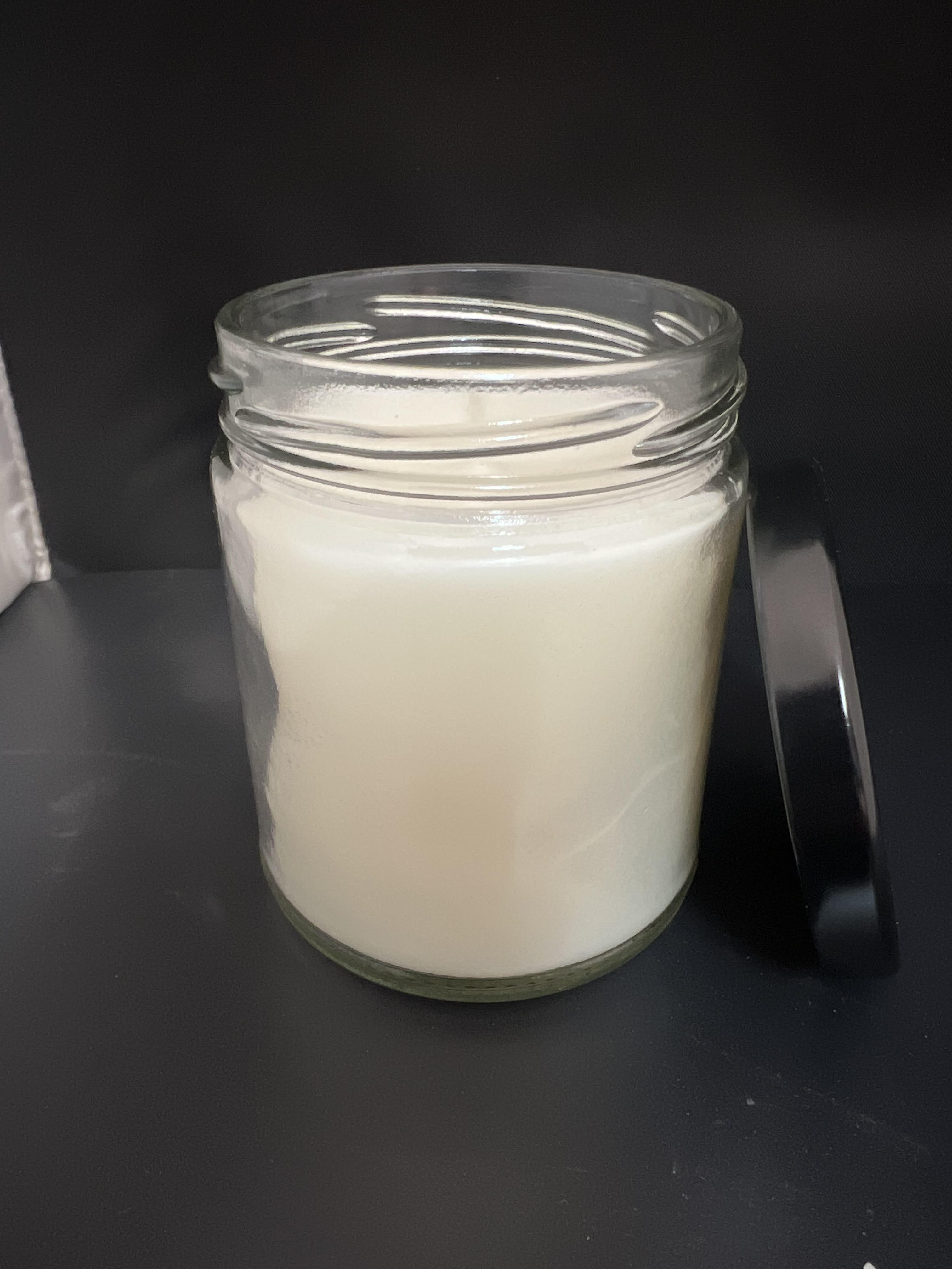 16 oz Birch & Black Pepper Soy Candle with Black Lid UV Printed