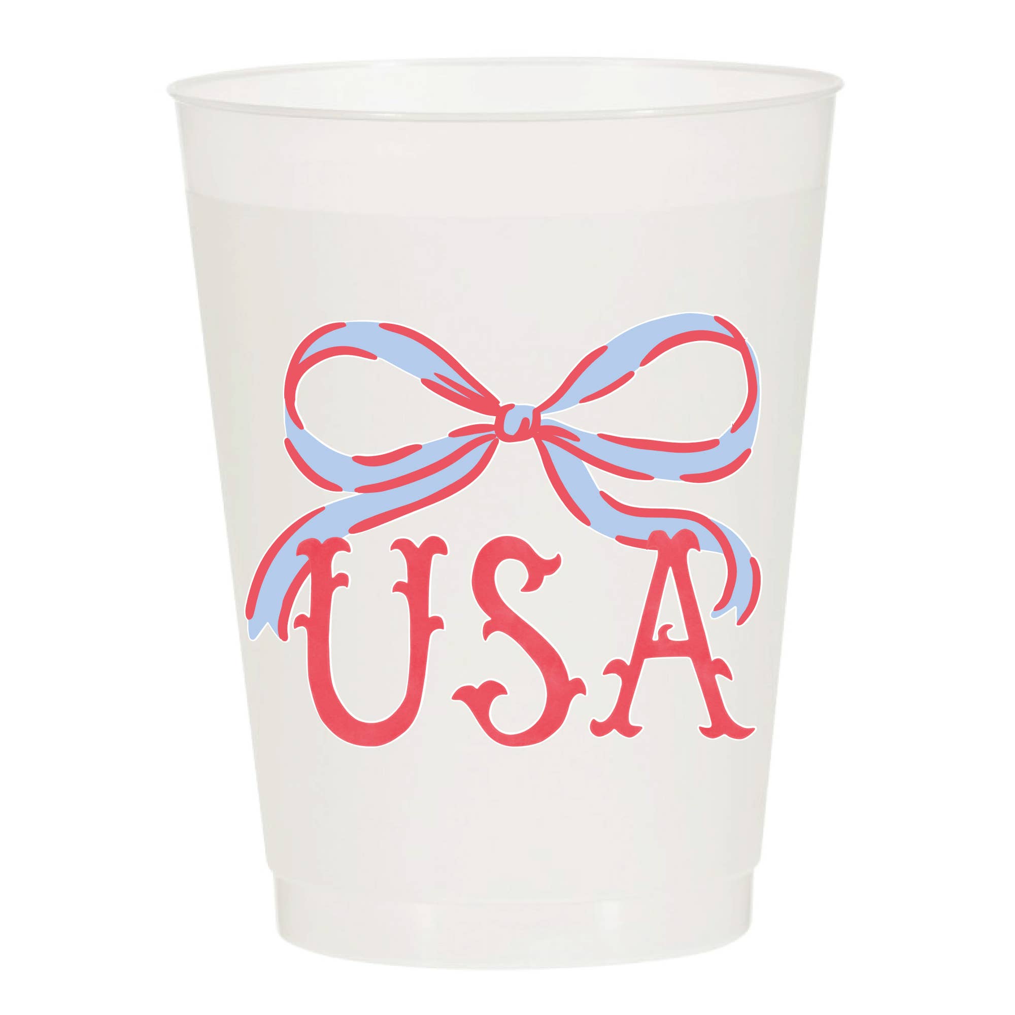 USA Bow-Frosted-Patriotic