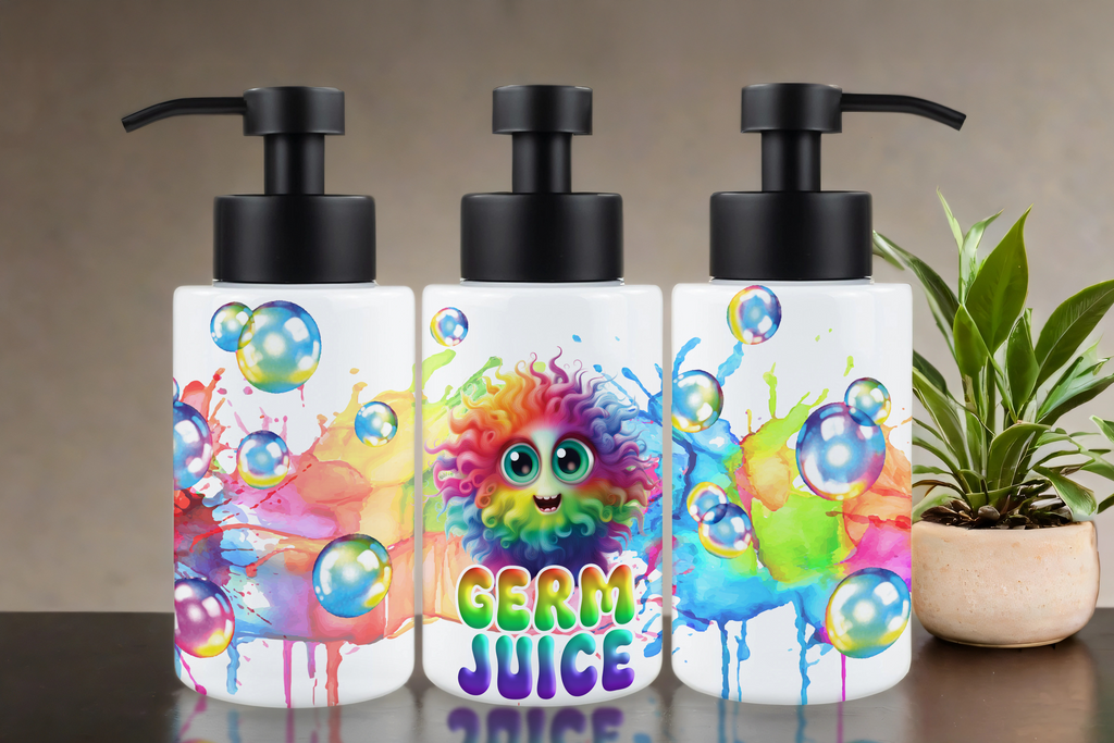 Assorted Ready to Press Sublimation 18oz Soap Dispenser Prints (15 Pack)