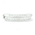 Waterford Crystal, Fan & Cross Hatch Cuts: Oval Celery Dish