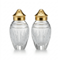 Waterford Crystal Hanover Gold Salt & Pepper Shaker Set