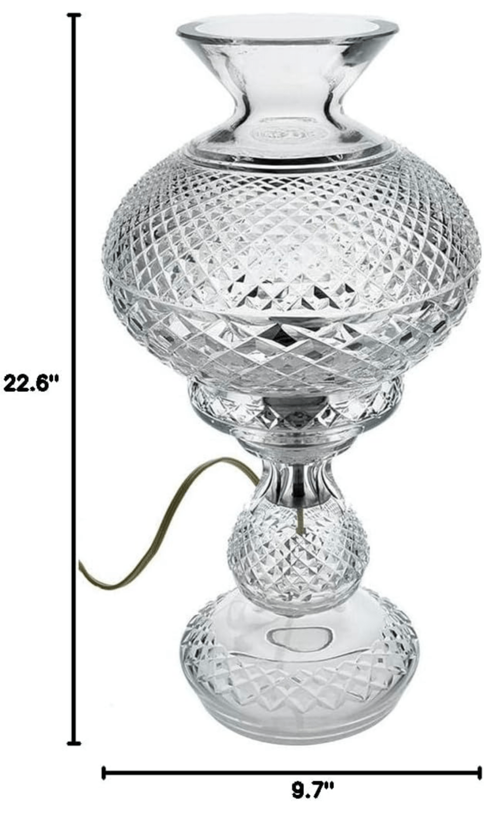 Waterford Crystal Inishmaan 14" Diamond Cut Lamp