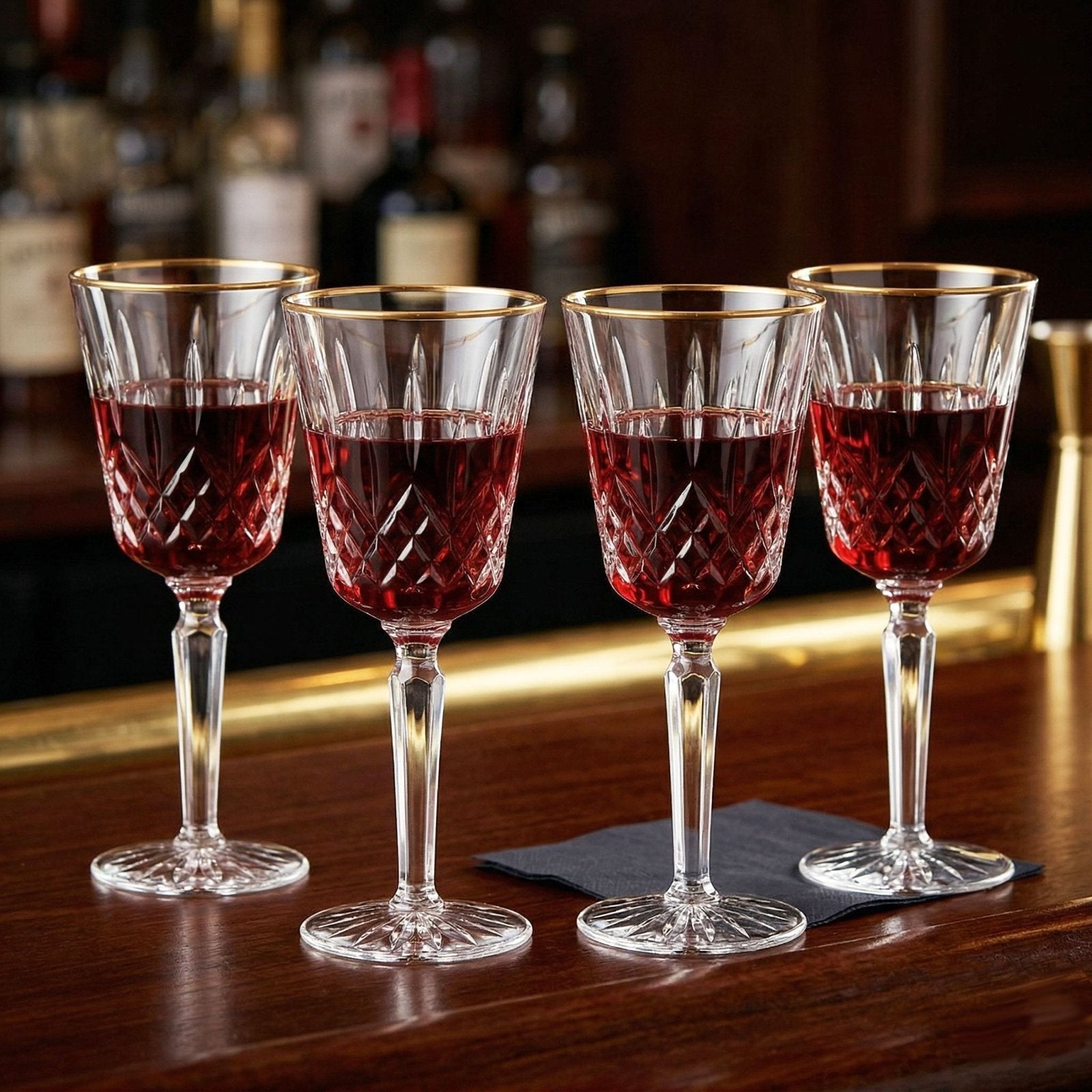 Waterford Crystal Lismore Gold Tall Goblet