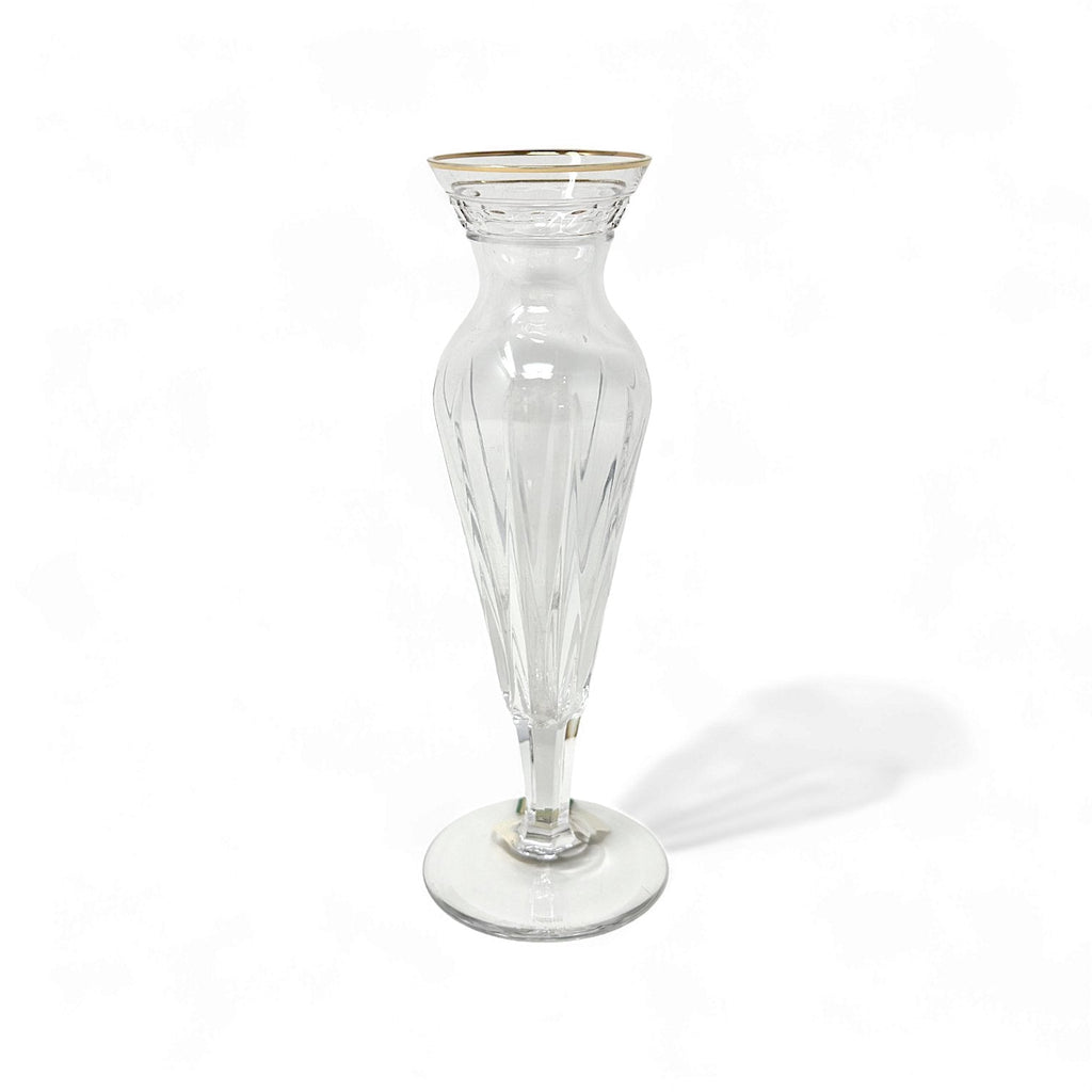 Waterford Crystal Marquis Hanover Gold Bud Vase