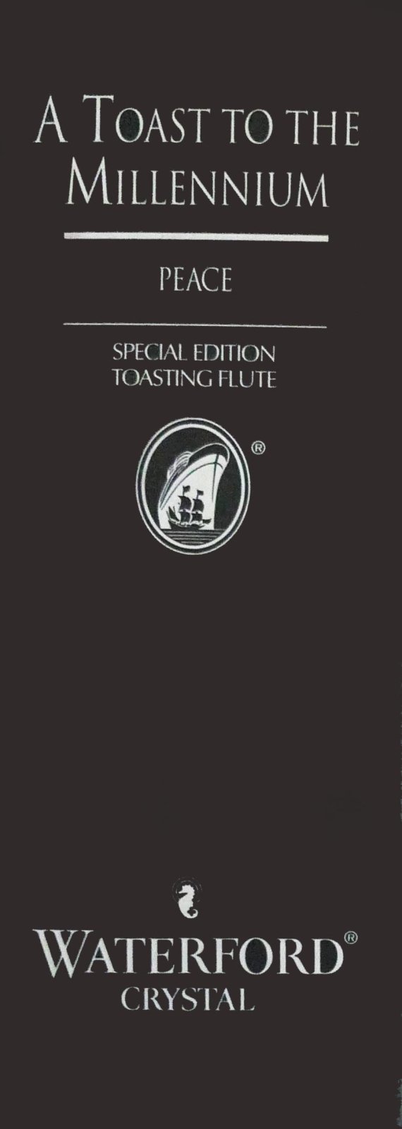 Waterford Crystal Millennium Edition Peace Toasting Flute