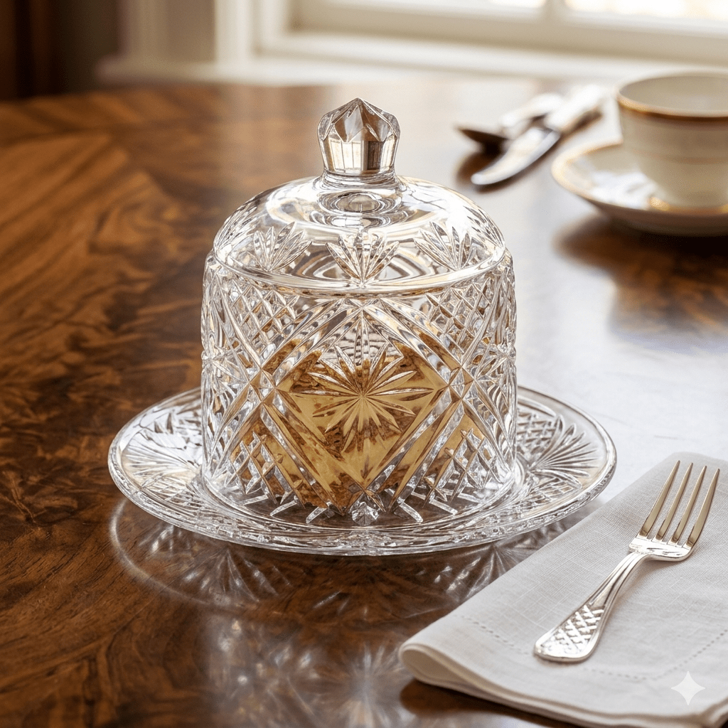 Waterford Crystal Samuel Miller Signature Collection Dessert Dome & Plate