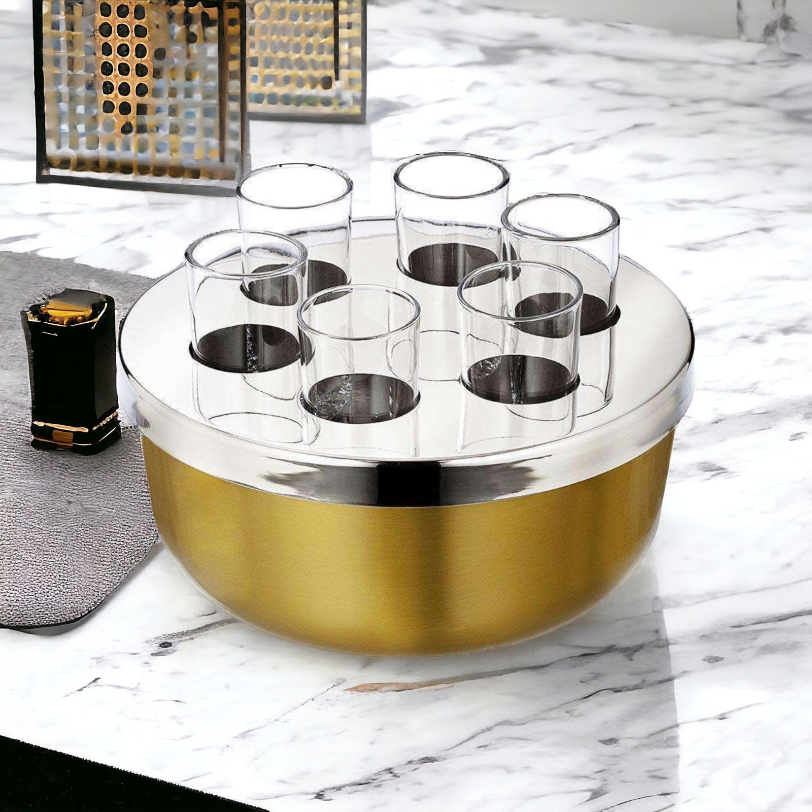 Waterford Marquis Vim and Vigor Shot Chiller Bar Set