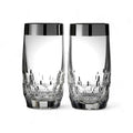 Waterford Mixology Mad Men Edition Draper Hiball with Platinum Band - Set of 2