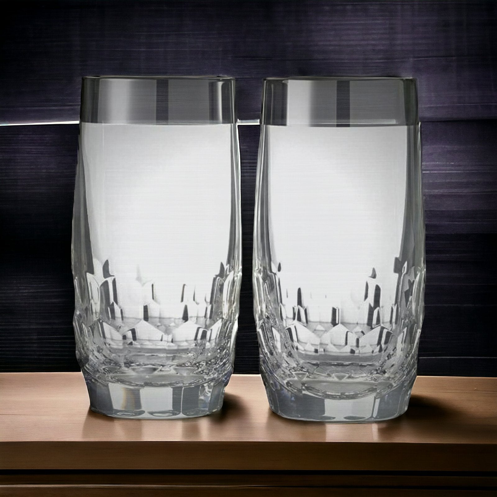 Waterford Mixology Mad Men Edition Draper Hiball with Platinum Band - Set of 2