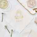 We Do To Pet Sketch Wedding Napkins