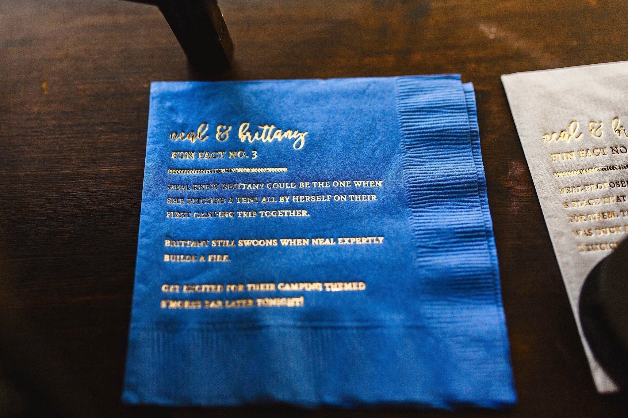 Wedding Fun Fact Cocktail Napkins