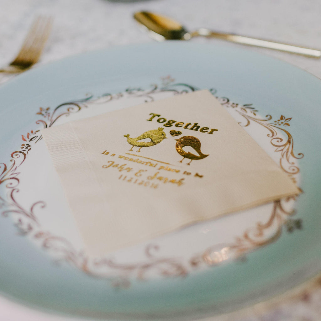 Wedding Fun Fact Cocktail Napkins
