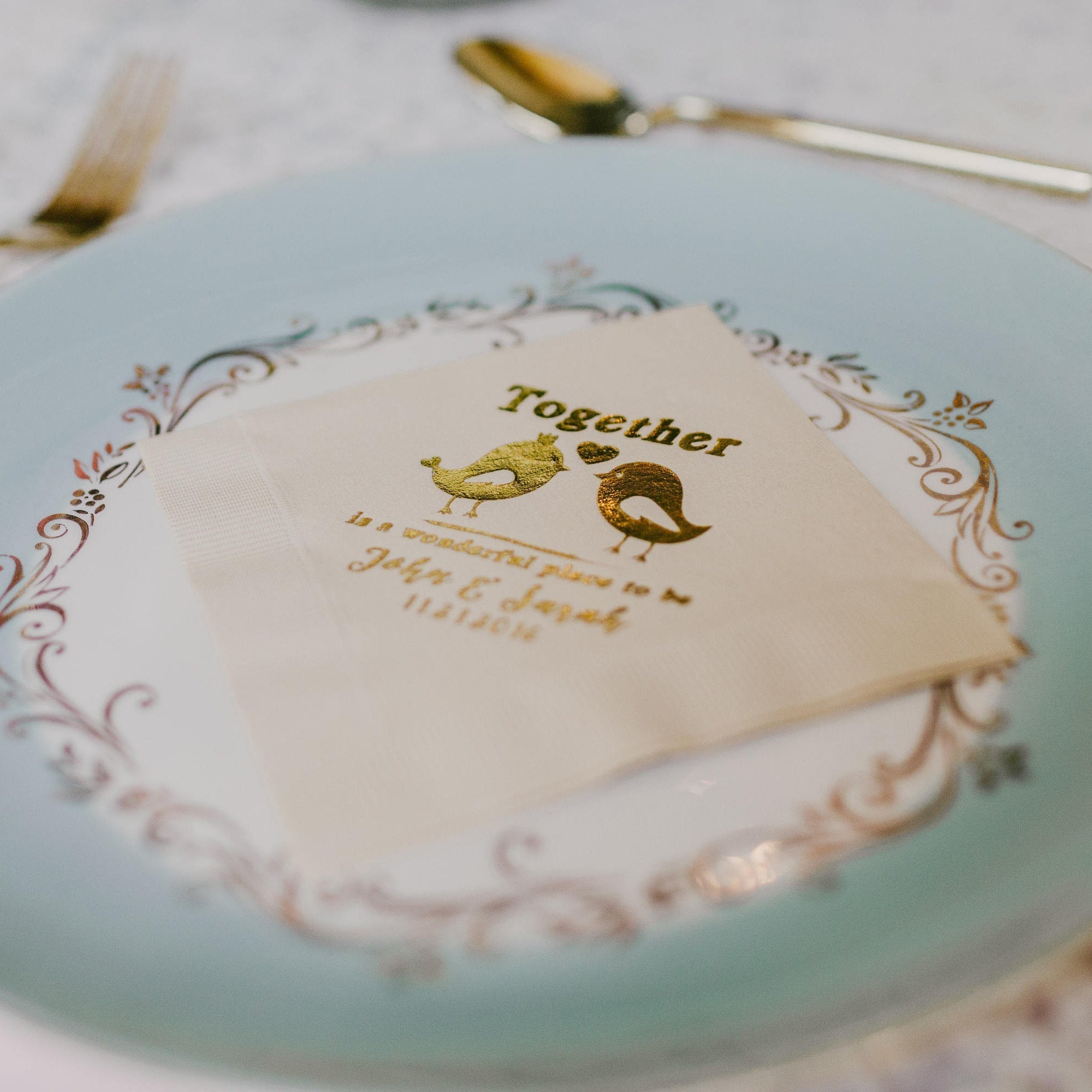 Wedding Fun Fact Cocktail Napkins
