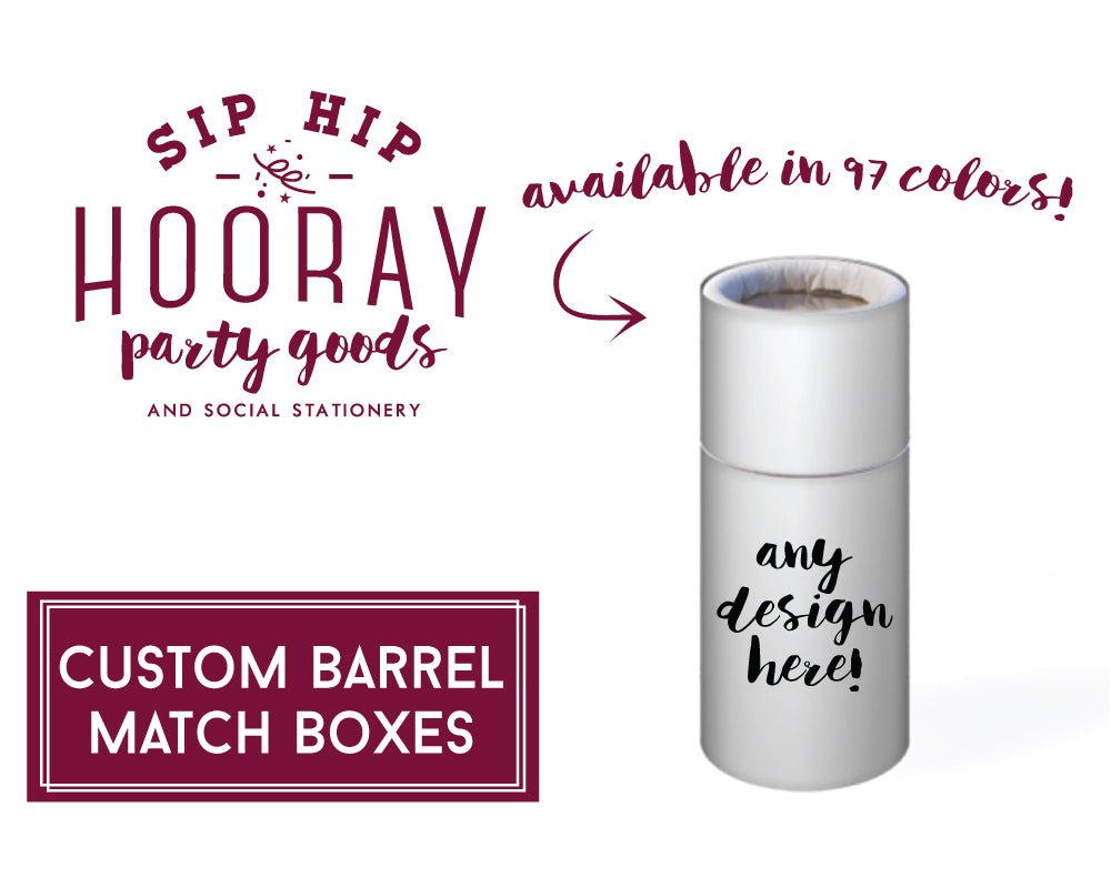 Personalized Luxe Barrel Matchboxes