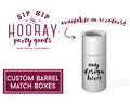 Personalized Luxe Barrel Matchboxes