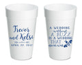 Wedding Without a Buzz Foam Cups #1857