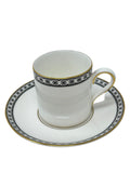 Wedgwood Black Ulander Demitasse Cup and Saucer
