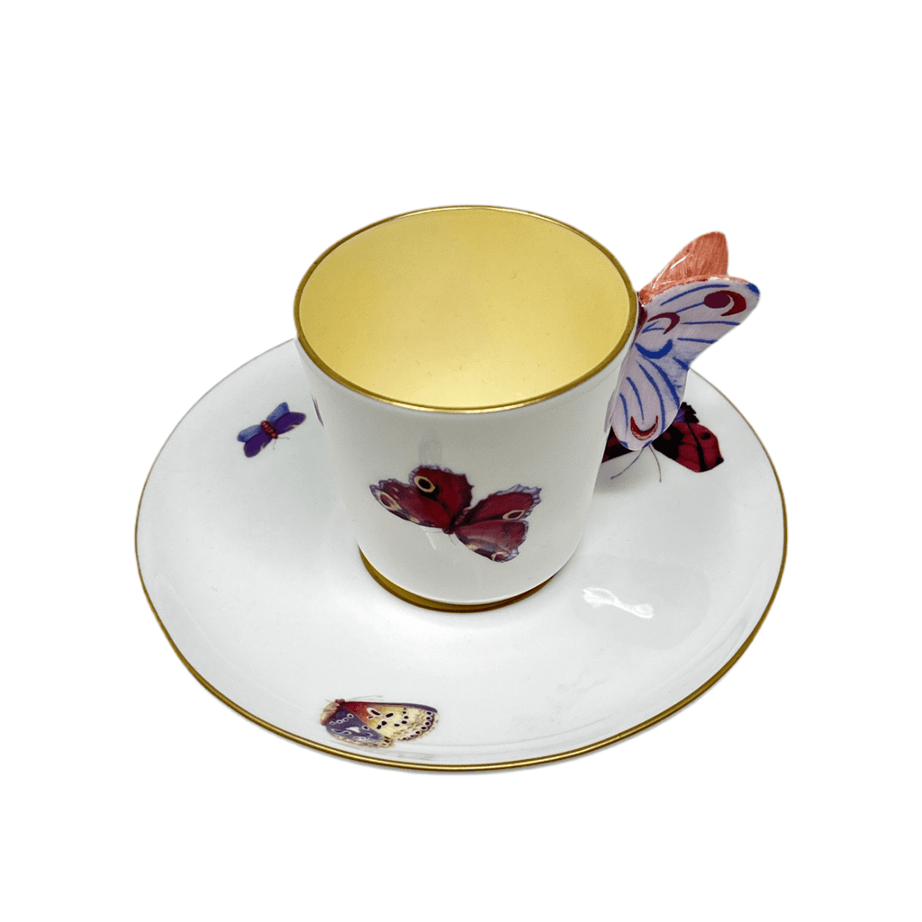 Wedgwood Butterfly Espresso Cup & Saucer Set