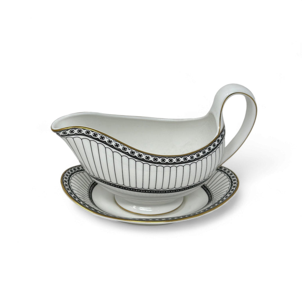 Wedgwood Colonnade Gravy Boat with Stand