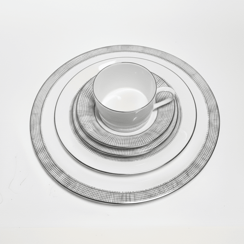 Wedgwood Vera Wang Gilded Weave Platinum - 5 Piece Place Setting