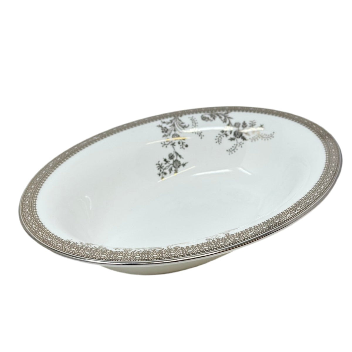 Wedgwood Vera Wang Lace Oval Vegetable Bowl