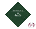 Western Destination Wedding Napkins