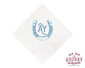 Western Hand Drawn Horseshoe Initials Napkins