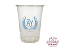 Western Hand Drawn Horseshoe Initials Soft Plastic Cups