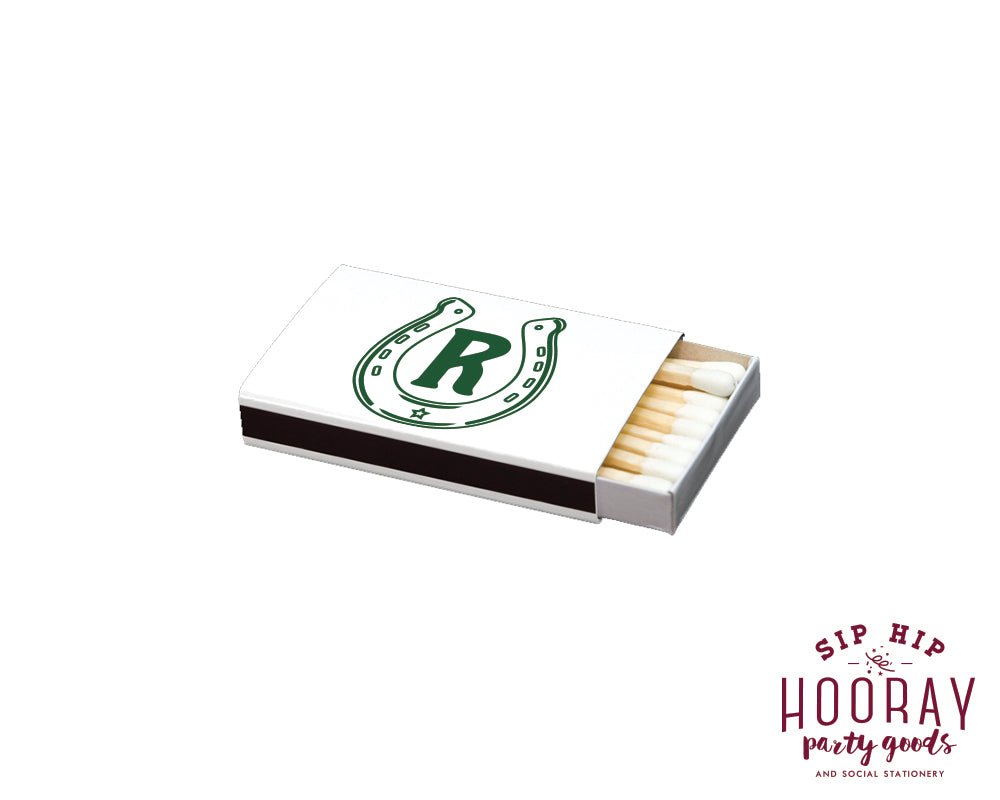Western Horseshoe Monogram Matchboxes