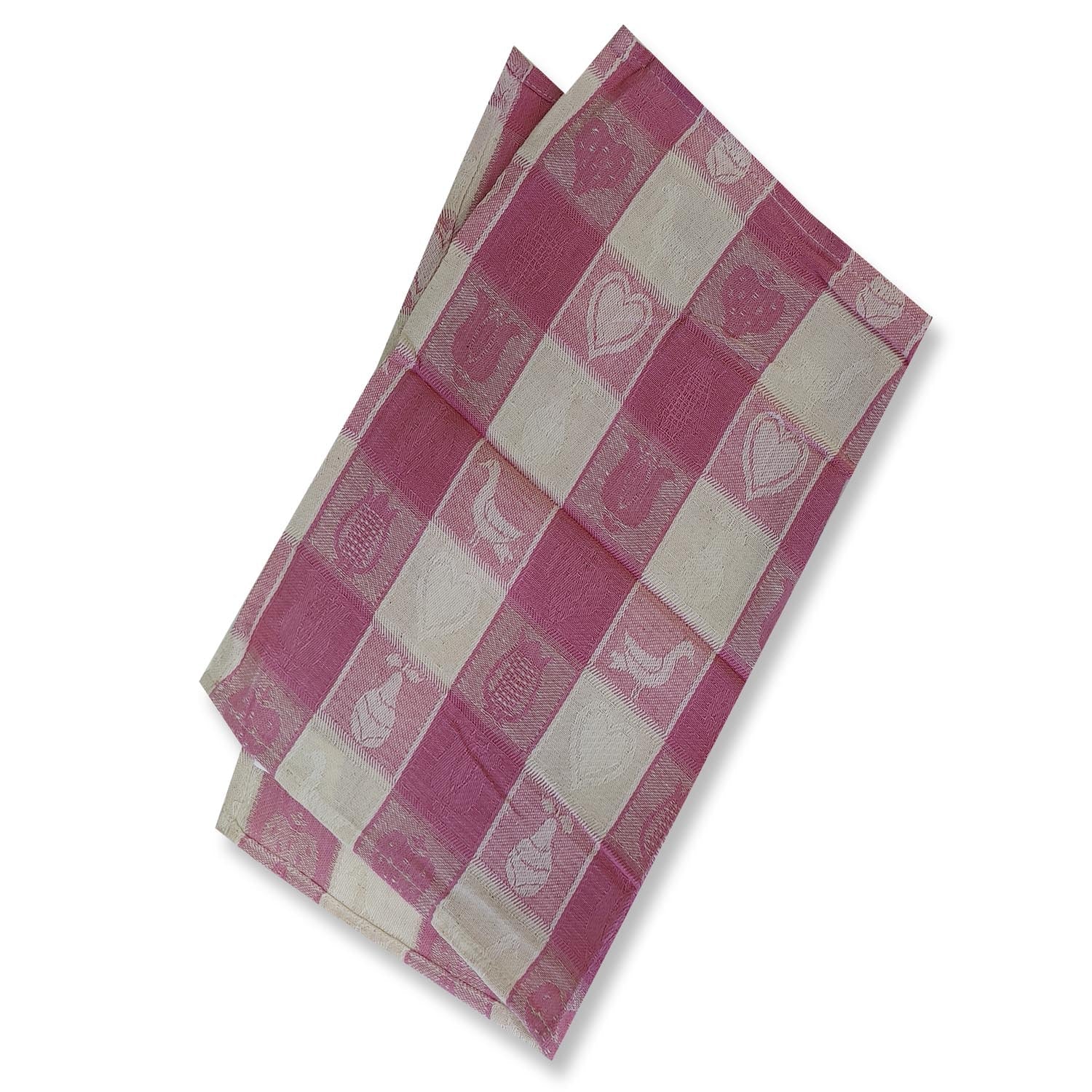 Lemon Tree Whimsical Pink Cloth Napkin - Set of 4